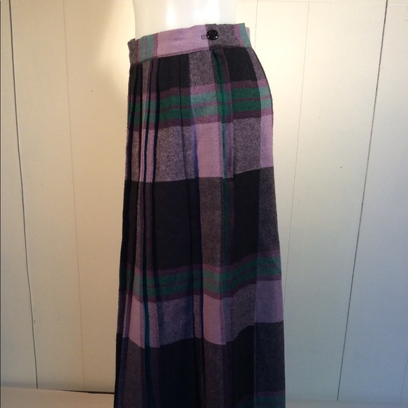 Vintage plaid wool skirt women’s size 10 - Picture 10 of 10